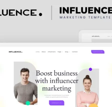 Influence – Influencer Marketing Agency Elementor Template