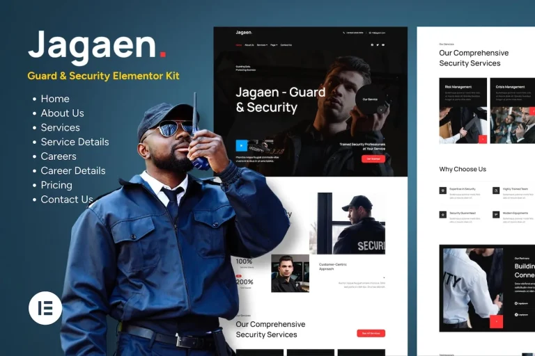 Jagaen – Guard & Security Service Template Jagaen – Guard & Security Service Template - Imagen 1